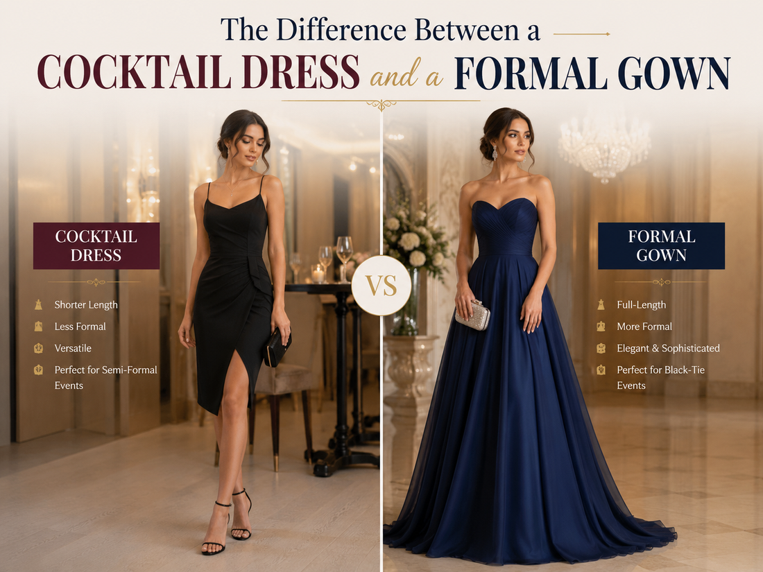 The Difference Between a Cocktail Dress and a Formal Gown