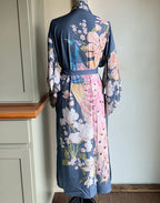 Ella - Navy Kimono Beach Lounge Cover Up