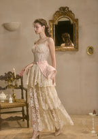 Tara - Waltz in the Moonlight Elegant Midi Skirt Women