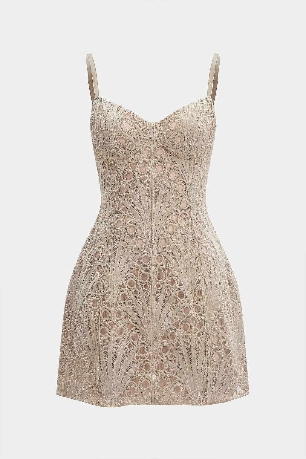 Adelia - Bustier Zipper Sleeveless Mini Dress Women