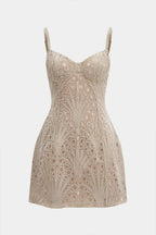 Adelia - Bustier Zipper Sleeveless Mini Dress Women