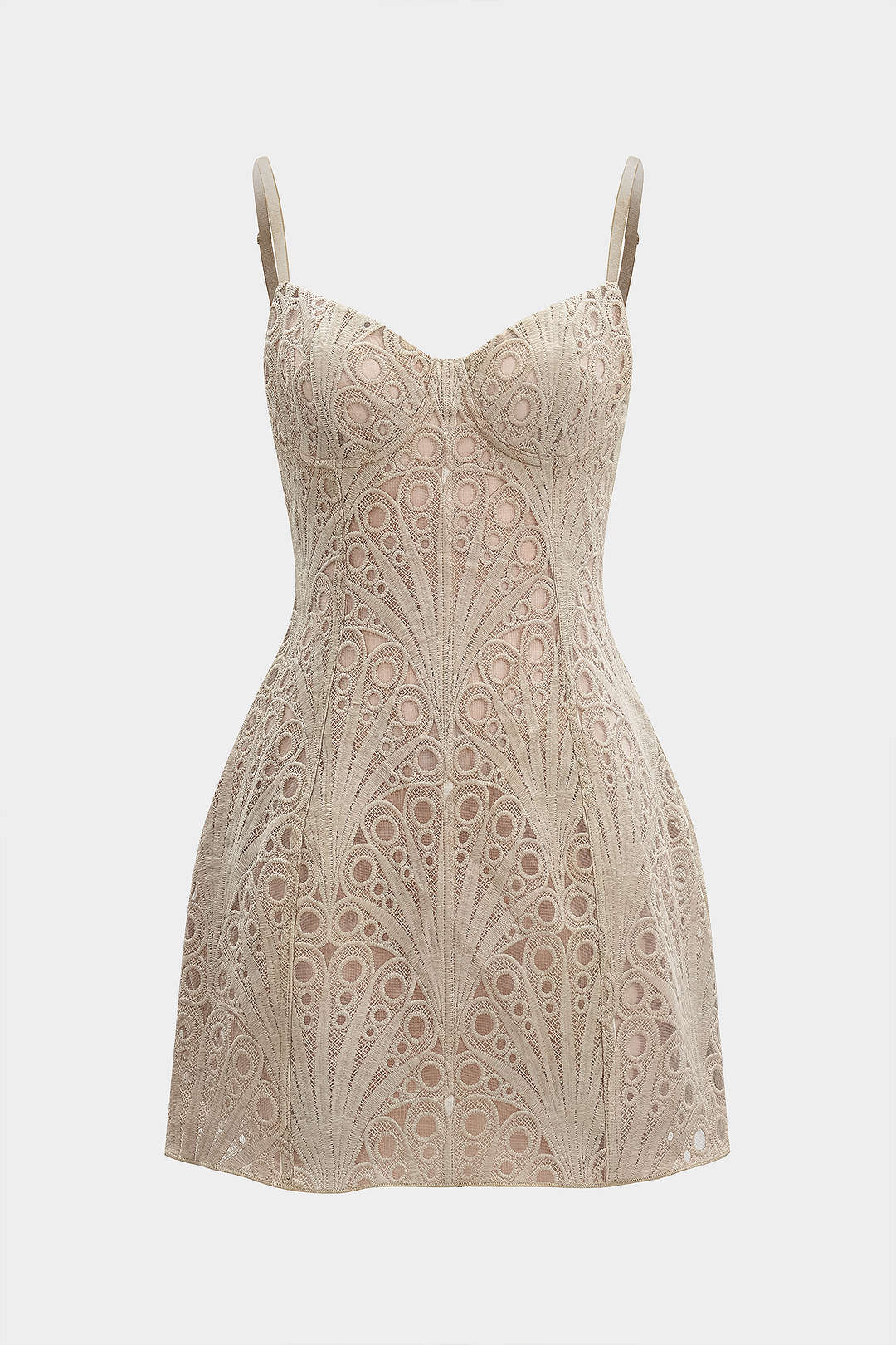 Adelia - Bustier Zipper Sleeveless Mini Dress Women