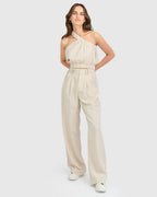 Isla - Wide Leg Womens Relaxed Everyday Pants