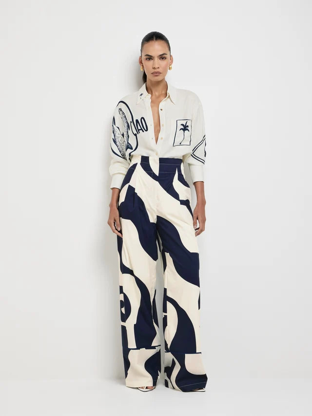 Willow - Ripple Wide Leg Women’s Trousers