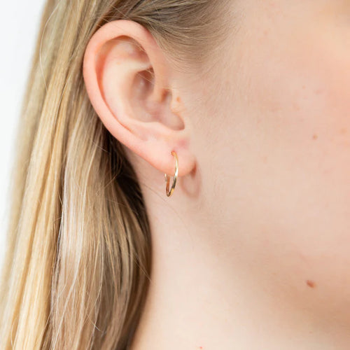Aleena - Gold Diamond Cut Sleeper Earrings for Women