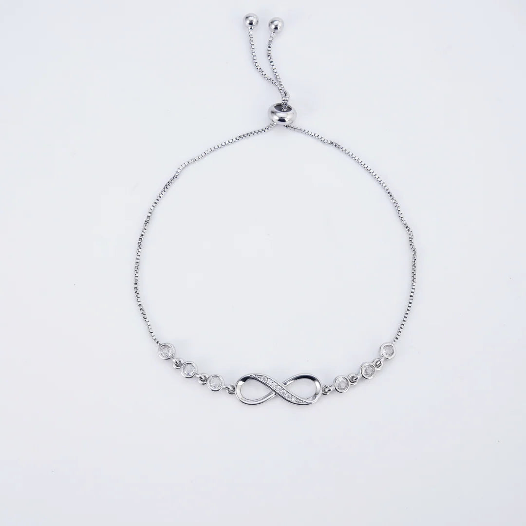 Amabel - Infinity Love Sterling Silver Bracelet Women