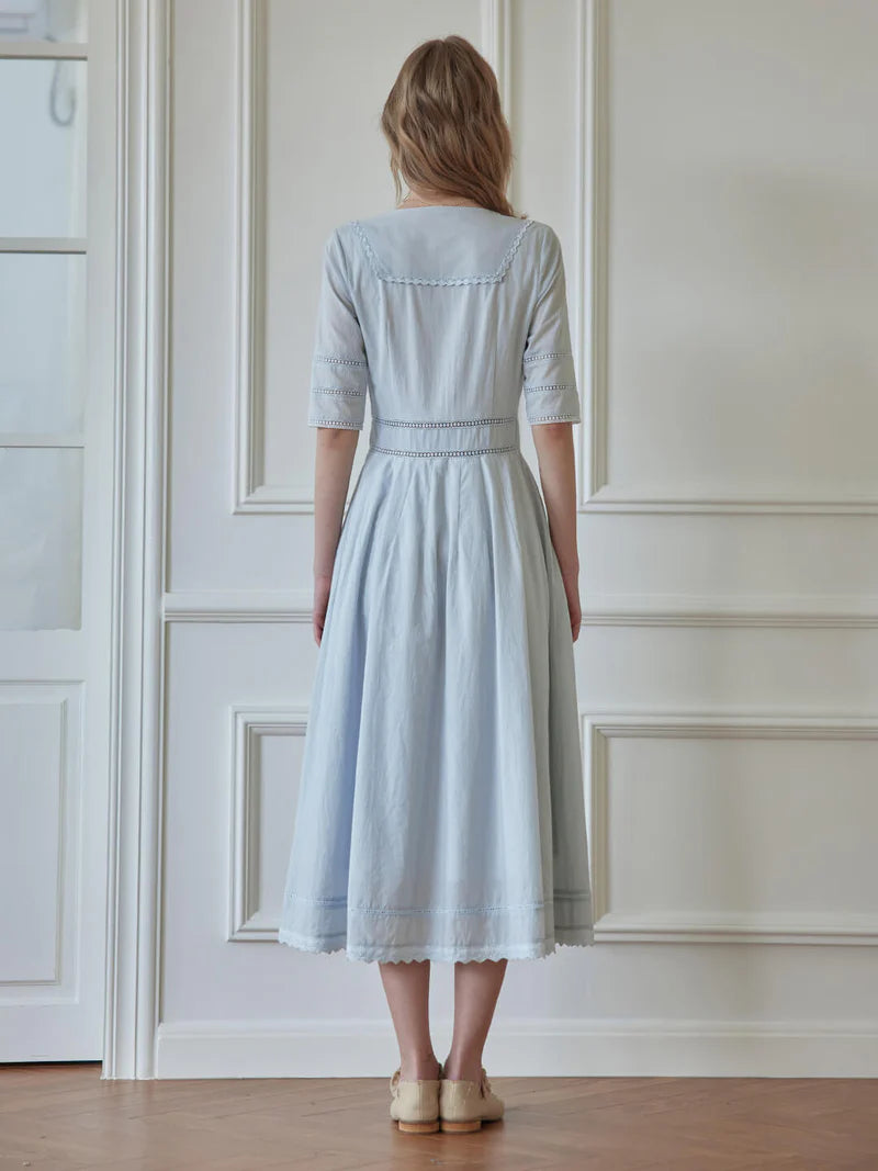 Renee - Emerald Green Midi Dress Elegant Womens Style