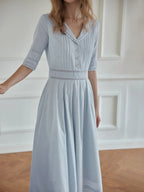 Renee - Emerald Green Midi Dress Elegant Womens Style
