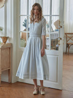 Renee - Emerald Green Midi Dress Elegant Womens Style
