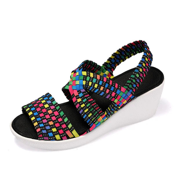 Sophia - Womens Wedge Platform Breathable Comfort Sandals
