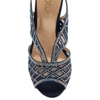 Ava - Lotus Navy Classic Occasion Sandal for Women