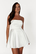 Casey - White Chic Mini Dress