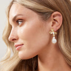 Amira - Flower Pearl Elegant Stud Earrings Women