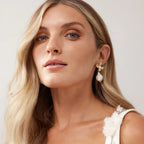 Amira - Flower Pearl Elegant Stud Earrings Women