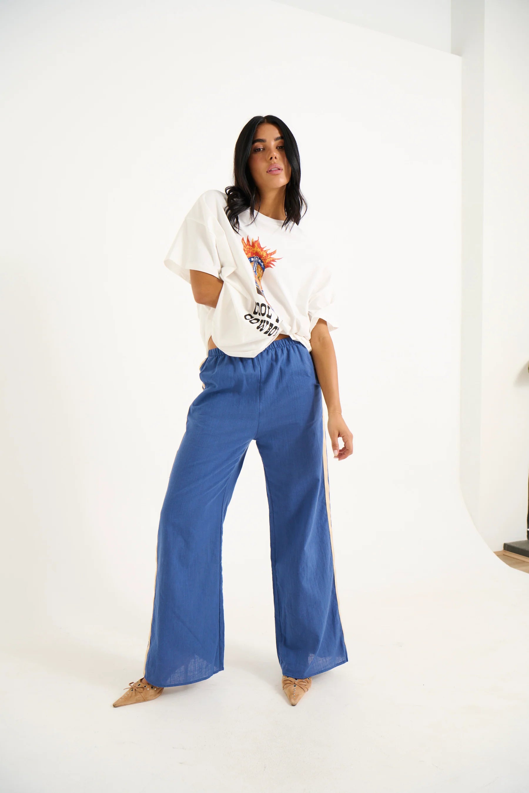 Adina - Maddie Wine Red Pants for Women