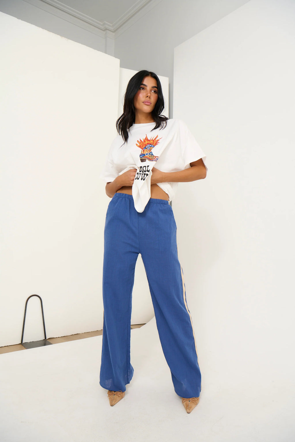 Adina - Maddie Wine Red Pants for Women