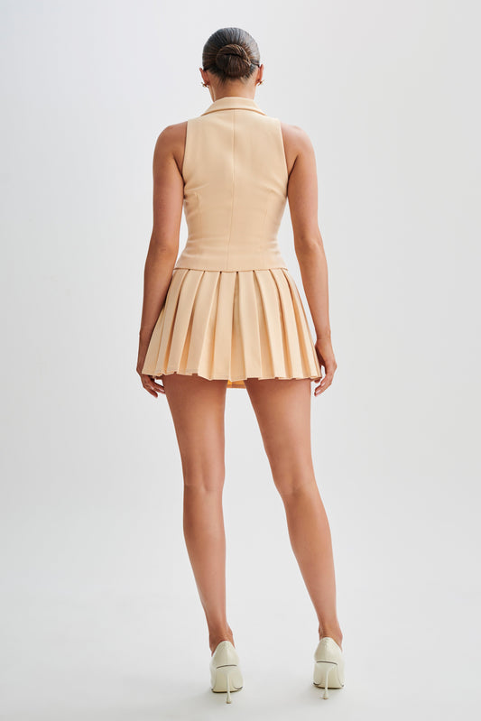 Claire - Peach Tailored Suit Vest
