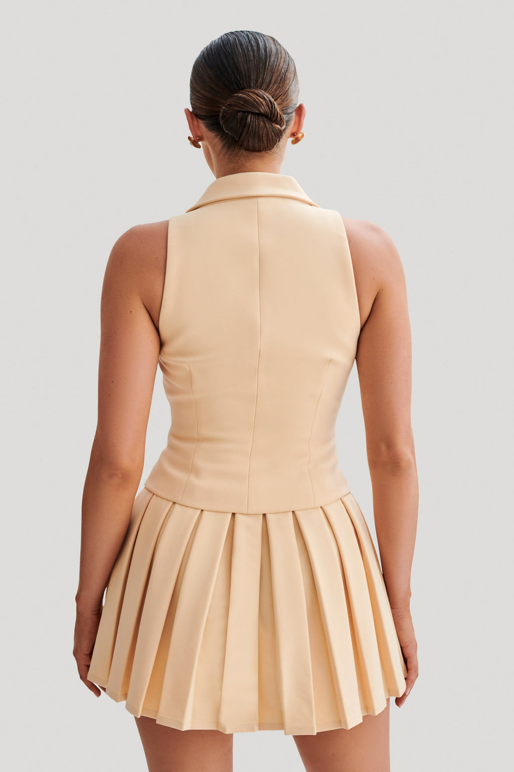 Claire - Peach Tailored Suit Vest