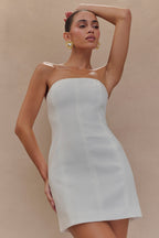 Charlotte - White Elegant Mini Dress