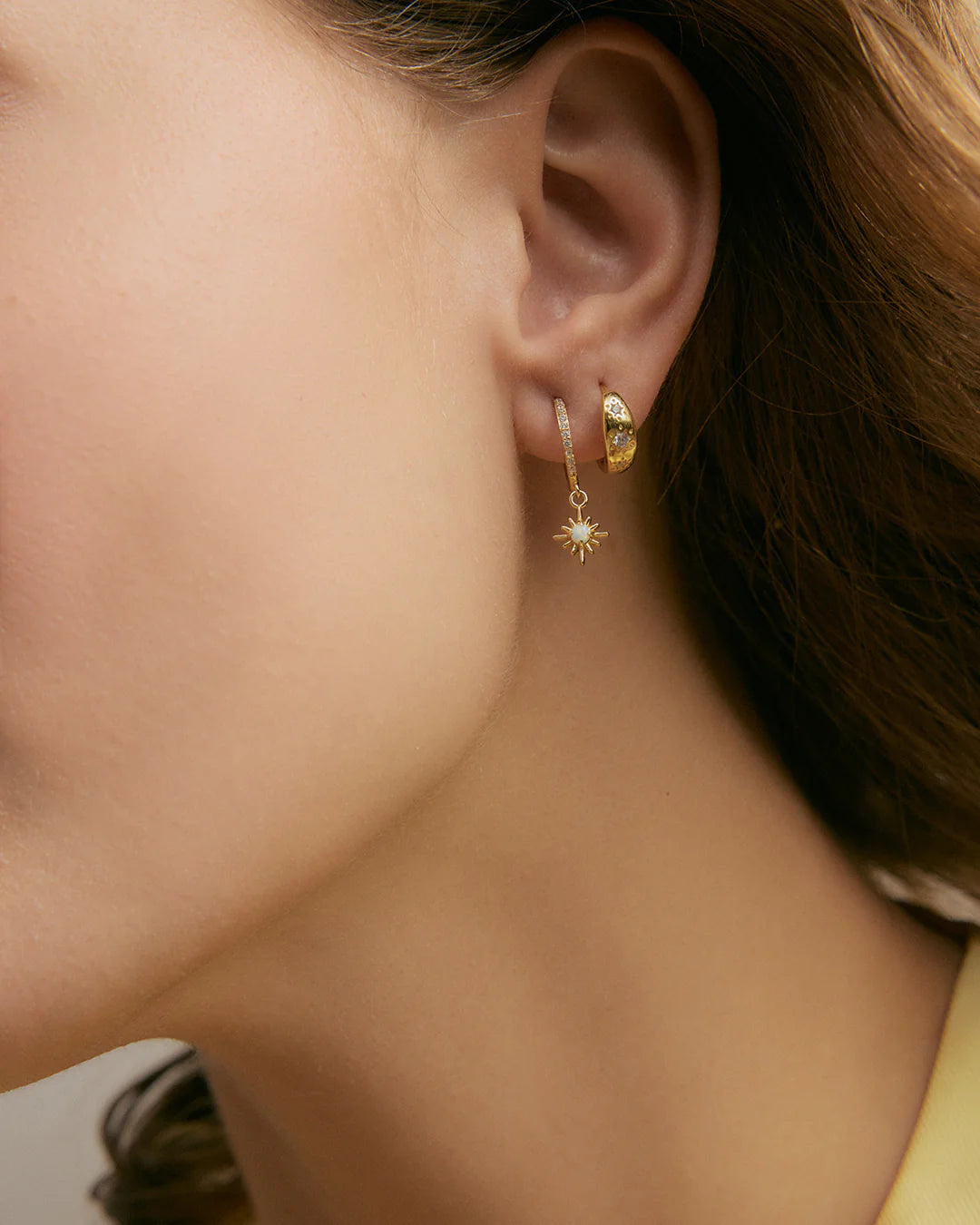 Ana - Sorsha Elegant Sleeper Earrings for Women