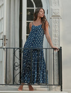 Emily - Spot Tiered Maxi Women’s Night Dress