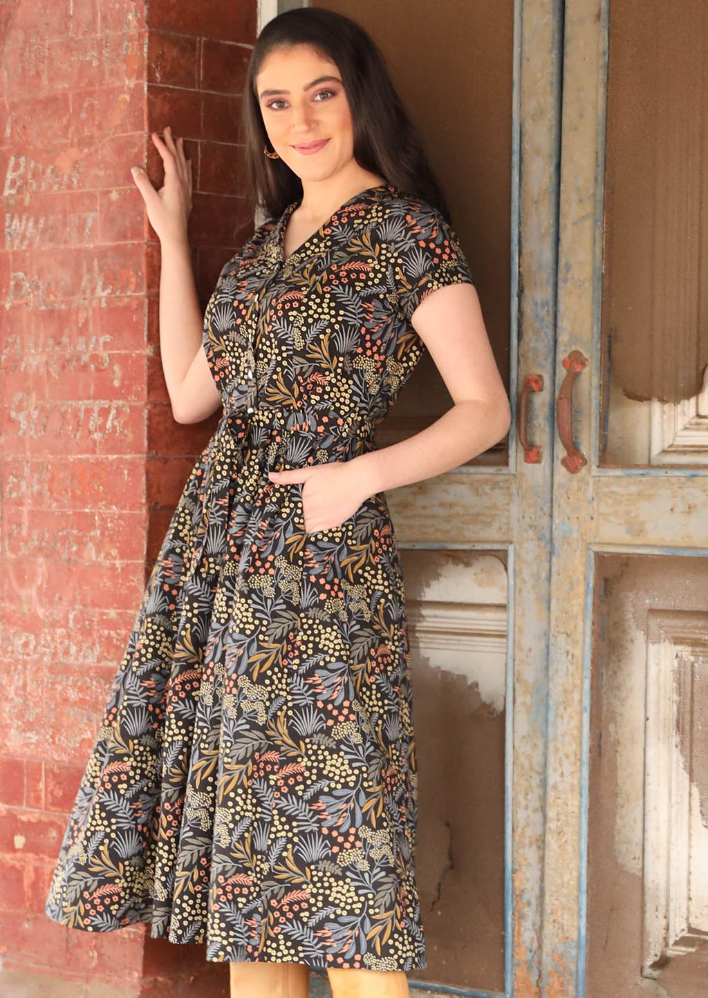 Alina - Vivien Twilight Elegant Midi Dress