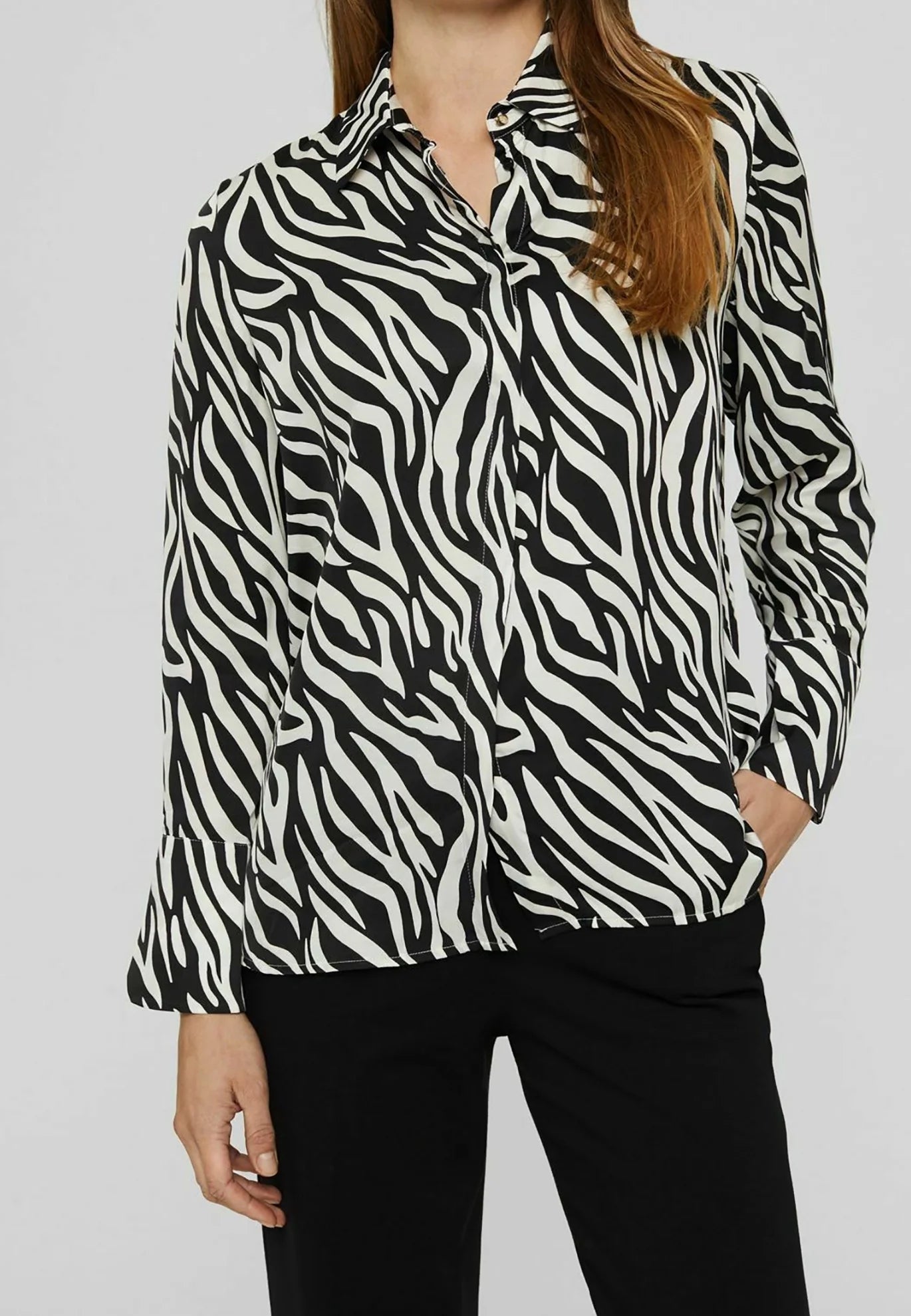 Sofia - Elegant Modern Women’s Black Shirt