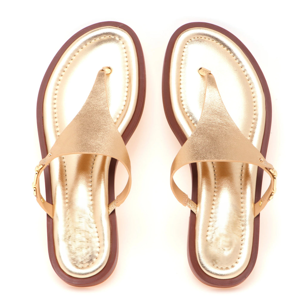 Layla - Womens Flat Thong Sandal Everyday Comfort Style