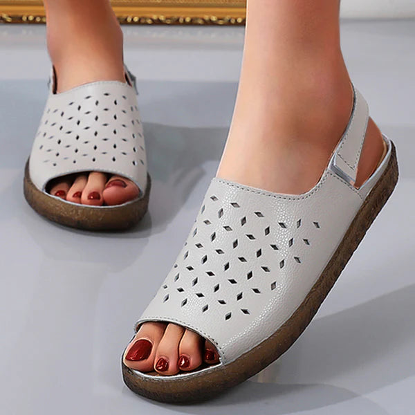 Grace - Womens Low Top Flat Heel Breathable Sandals