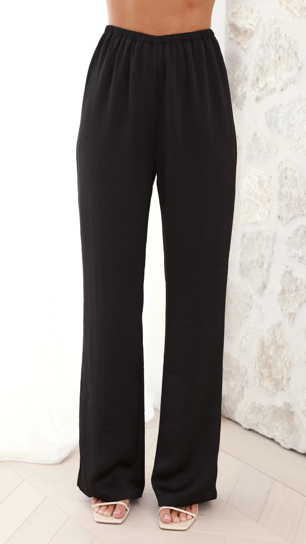 Anya - Imogen Button Front Wide Leg Pants