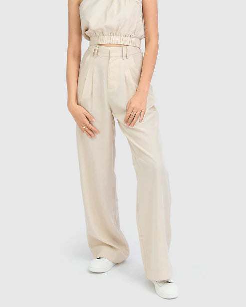 Isla - Wide Leg Womens Relaxed Everyday Pants