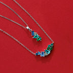 Alma - Cubic Zirconia Scattered Pendant Sterling Silver