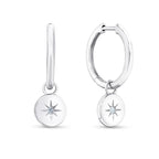 Alexis - Star Cubic Zirconia Huggie Earrings Silver