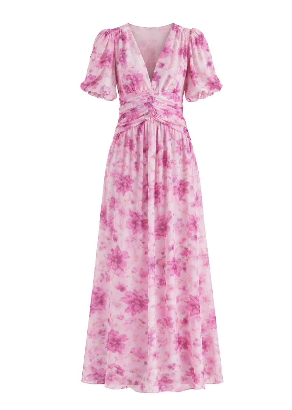 Emma - Ocean Flora Elegant Women’s Maxi Dress
