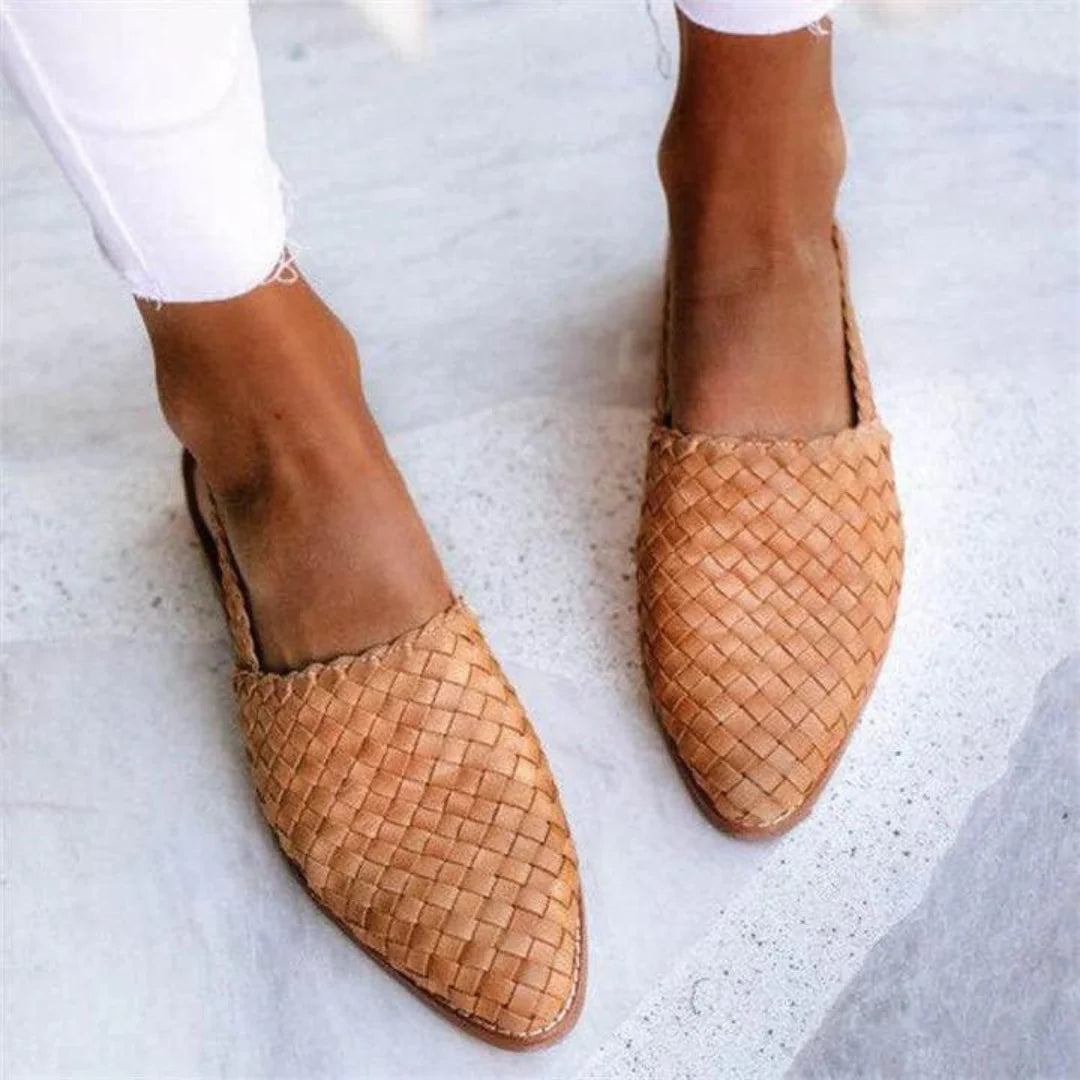 Sienna - Womens Slingback Closed Toe Comfort Loafers