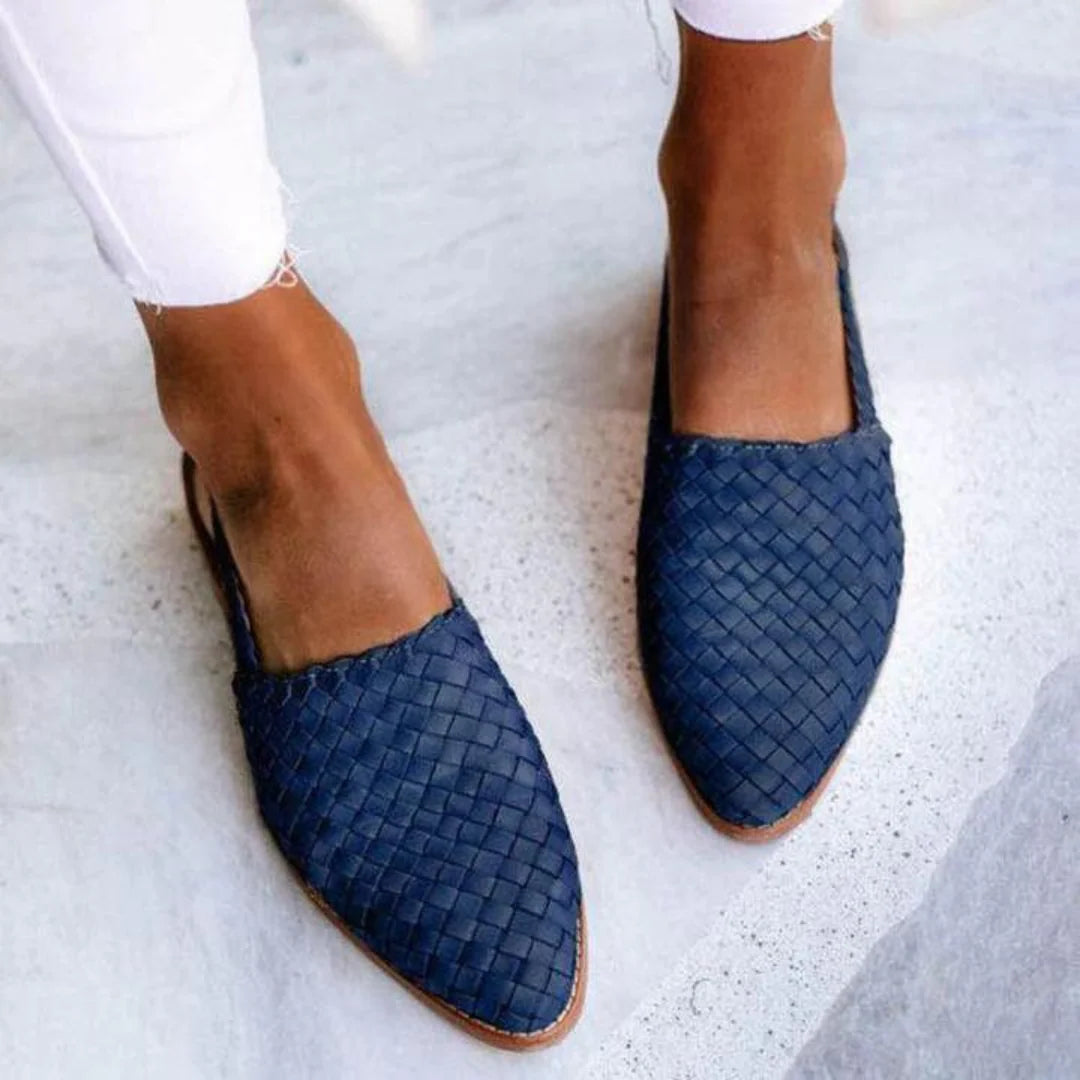 Sienna - Womens Slingback Closed Toe Comfort Loafers