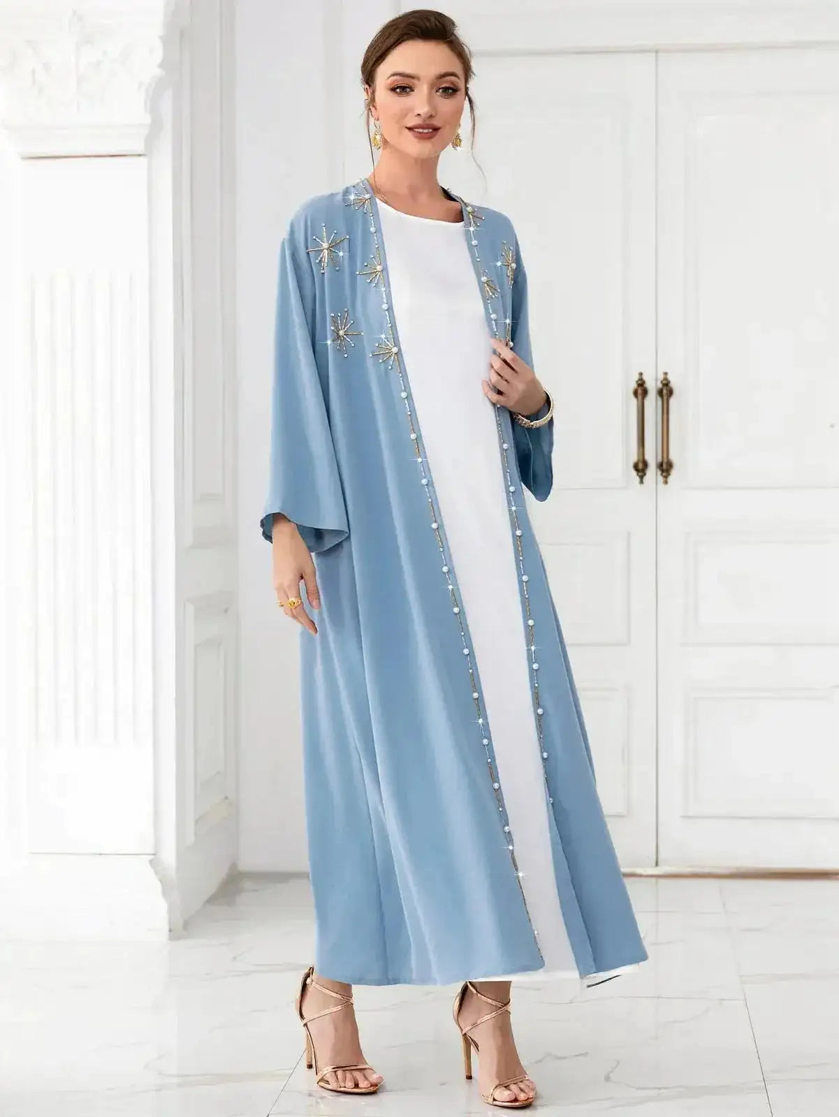 Alanna - Diamond Embroidery Kaftan dress Gown Women