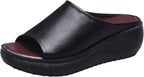 Tiarna - Womens Memory Cushion Open Toe Slide Sandals