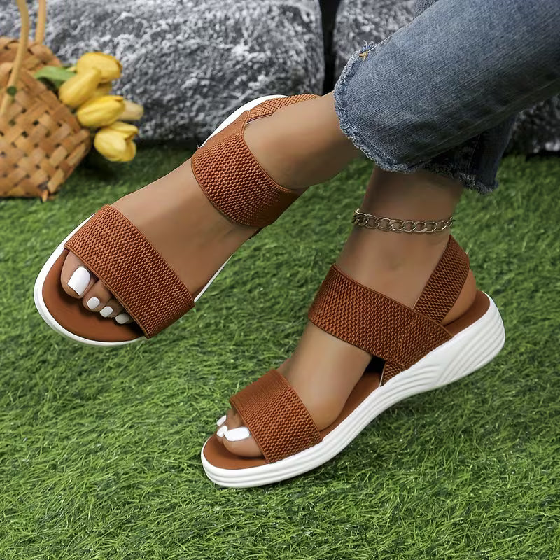 Mikayla - Womens Summer Elastic Strap Comfortable Sandals
