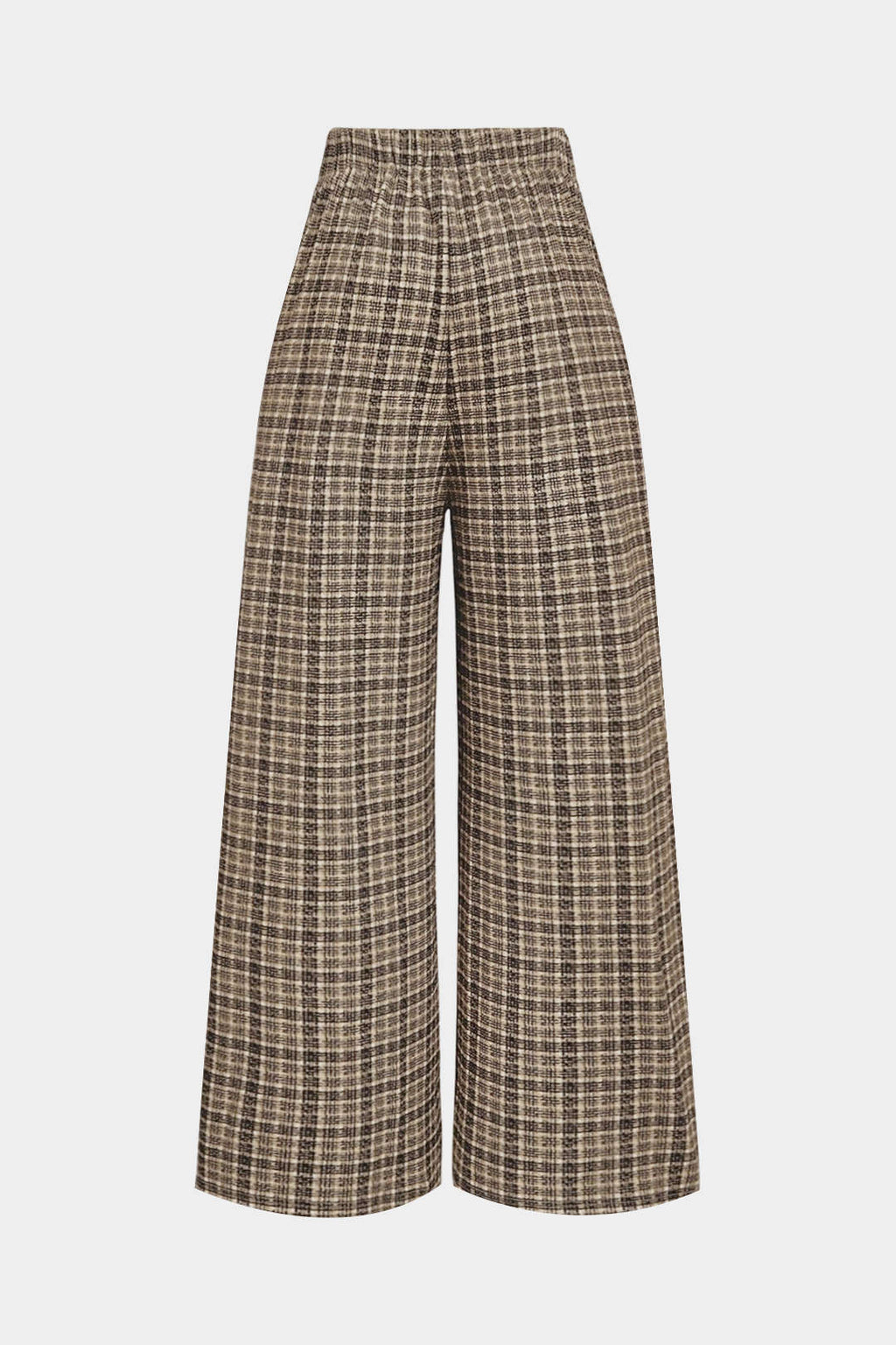 Adella - Print Double Breasted High Waist Pants Women