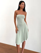 Annie - Bandeau Elegant Midi Dress for Women