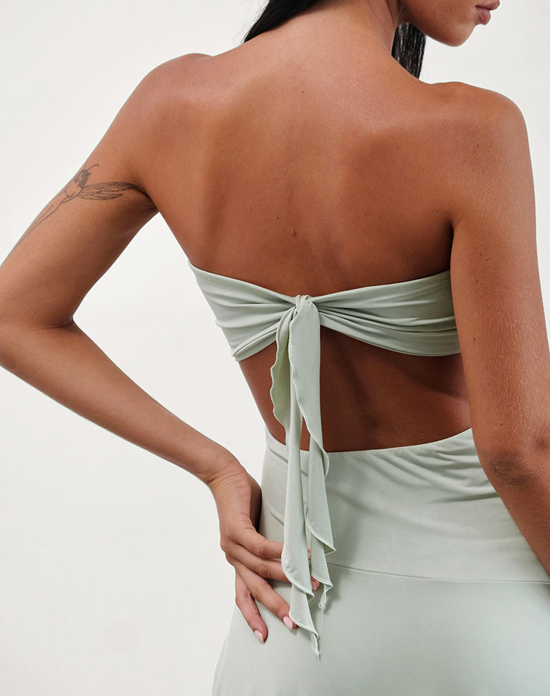 Annie - Bandeau Elegant Midi Dress for Women