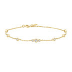 Claire - Sparkling Zirconia Station Bracelet Elegant Jewelry
