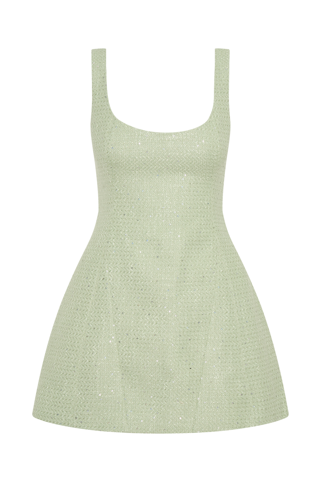 Caitlyn - Pastel Green Elegant Mini Dress