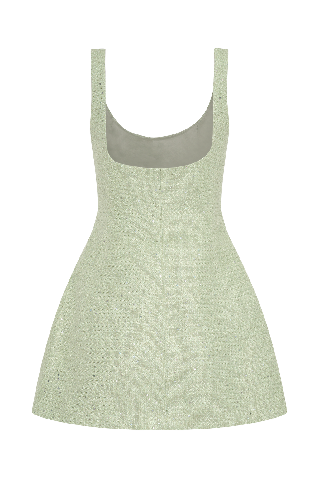 Caitlyn - Pastel Green Elegant Mini Dress