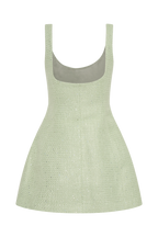 Caitlyn - Pastel Green Elegant Mini Dress