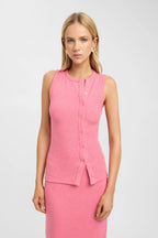 Ashara - Bec Button Tank Top for Women