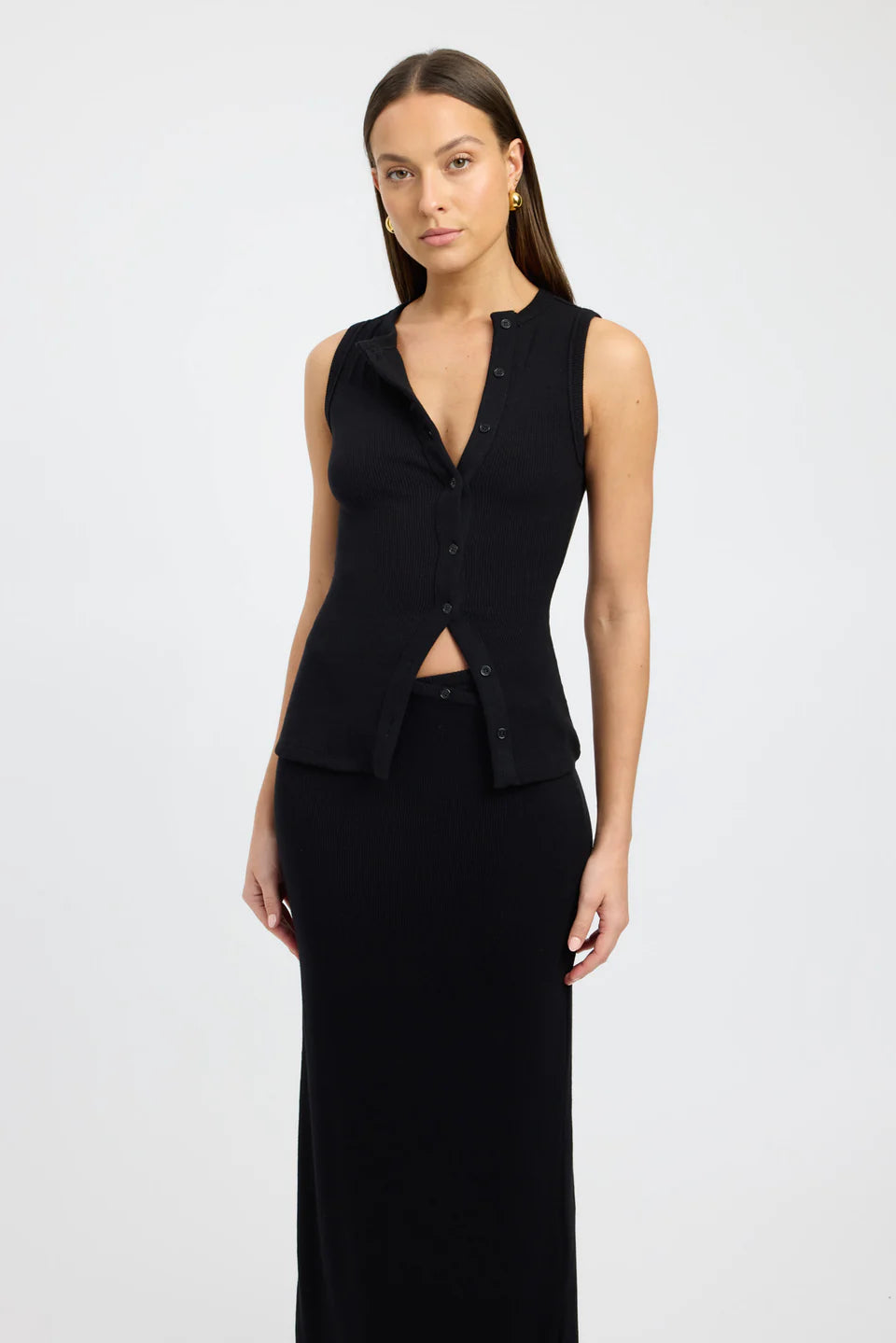Ashara - Bec Button Tank Top for Women