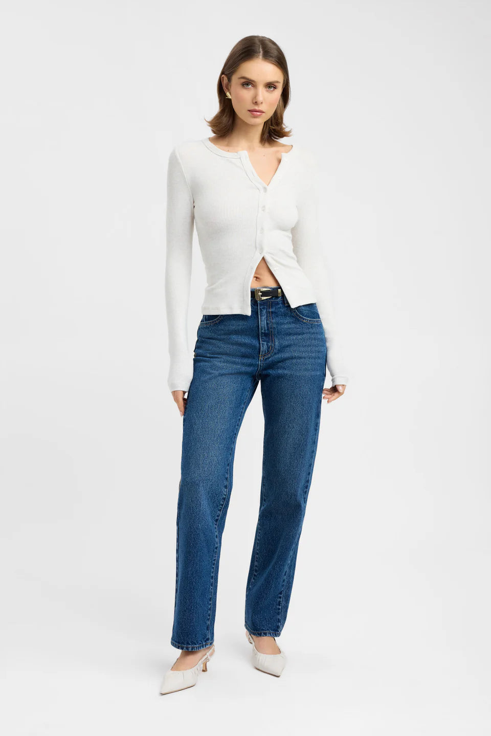 rmina - Bec Button Long-Sleeve Top for Women