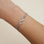Amabel - Infinity Love Sterling Silver Bracelet Women
